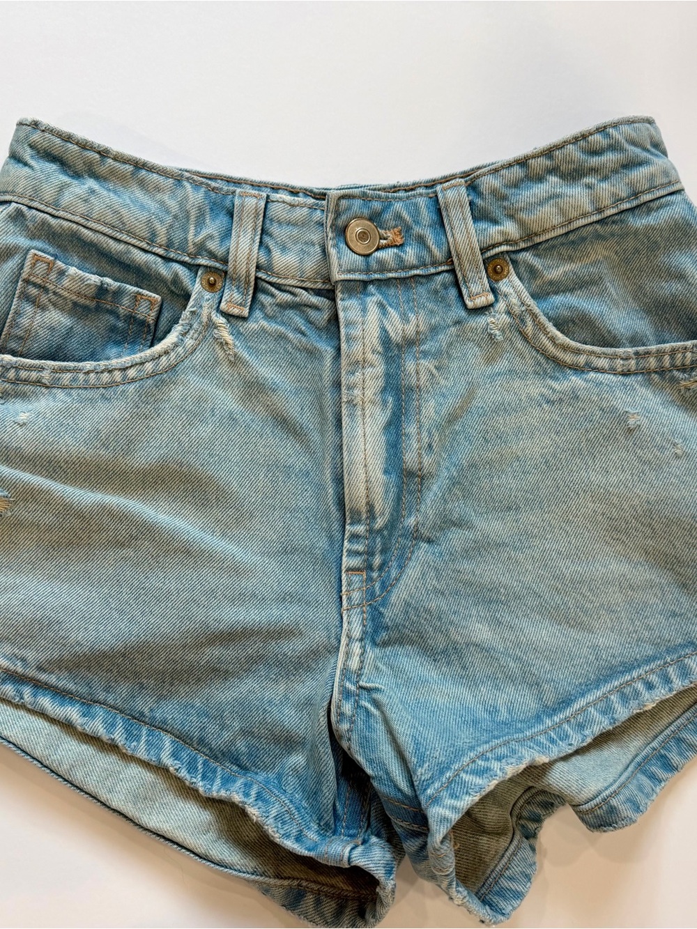 Women’s Zara Light Blue Denim Shorts Sz 0
